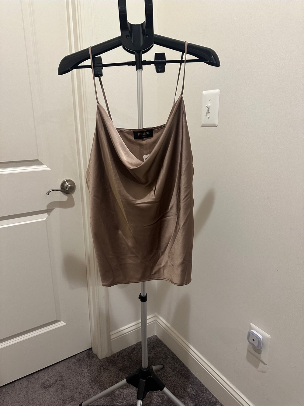 Renee C. Dune Satin Cowl Neck Cami